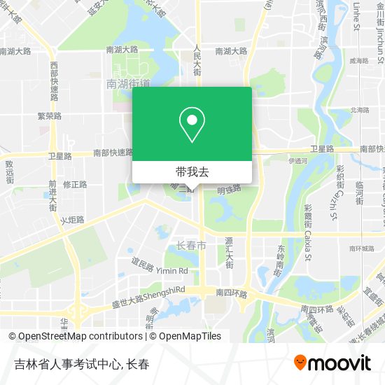 吉林省人事考试中心地图