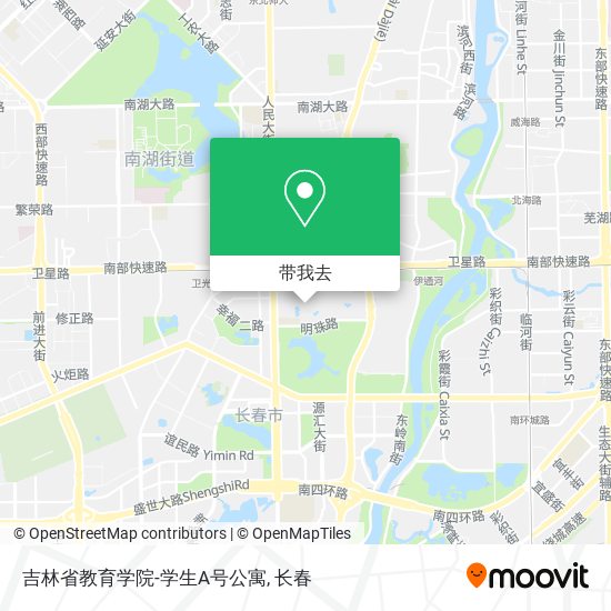 吉林省教育学院-学生A号公寓地图