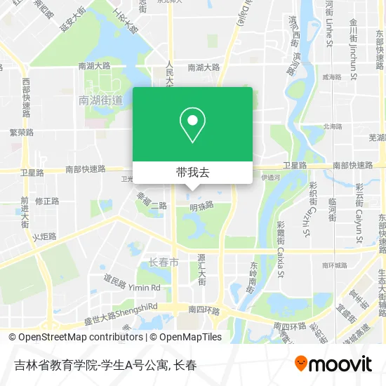 吉林省教育学院-学生A号公寓地图
