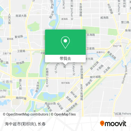 海中超市(彩织街)地图