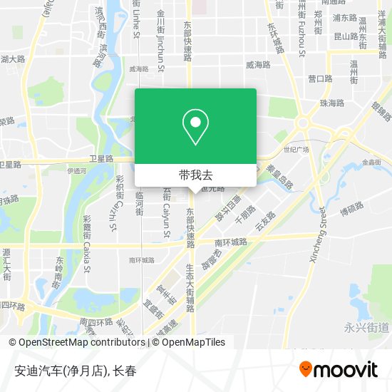 安迪汽车(净月店)地图