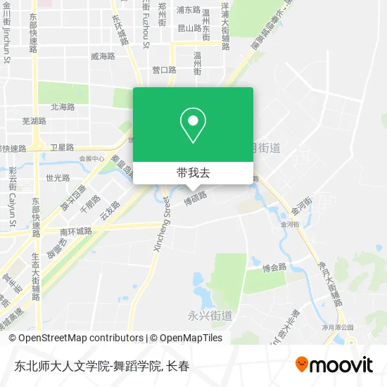 东北师大人文学院-舞蹈学院地图