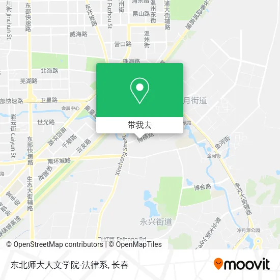 东北师大人文学院-法律系地图