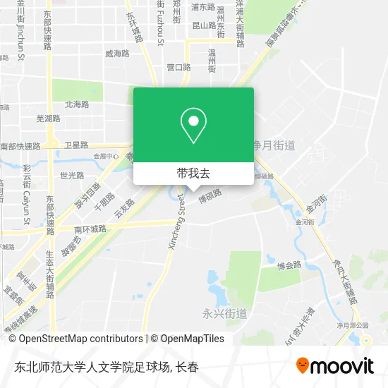 东北师范大学人文学院足球场地图