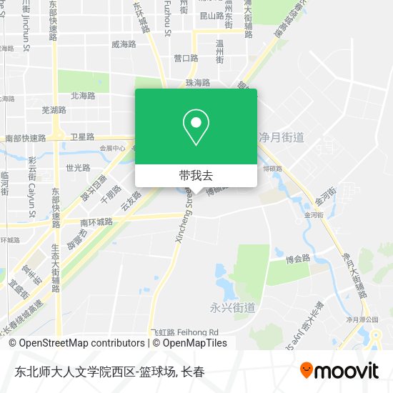 东北师大人文学院西区-篮球场地图