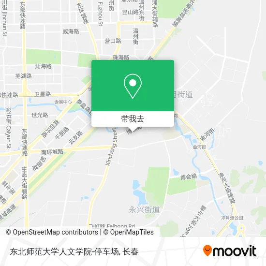 东北师范大学人文学院-停车场地图