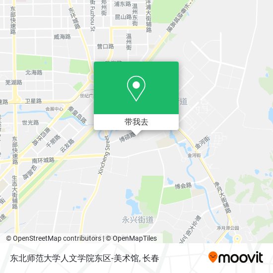 东北师范大学人文学院东区-美术馆地图