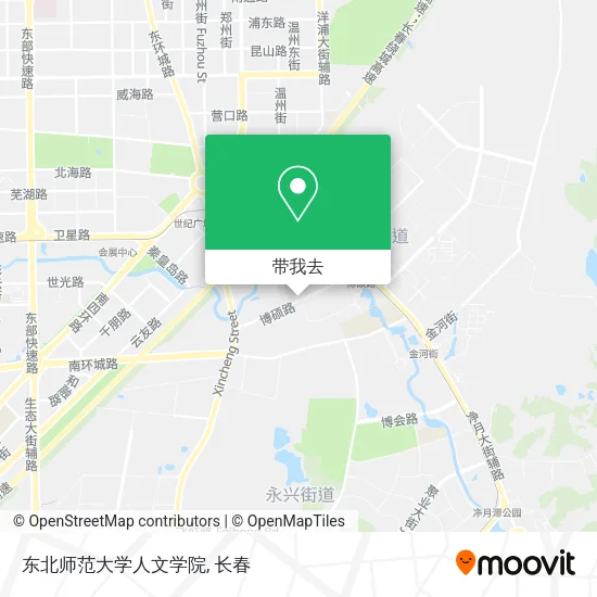 东北师范大学人文学院地图