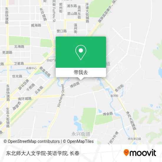 东北师大人文学院-英语学院地图