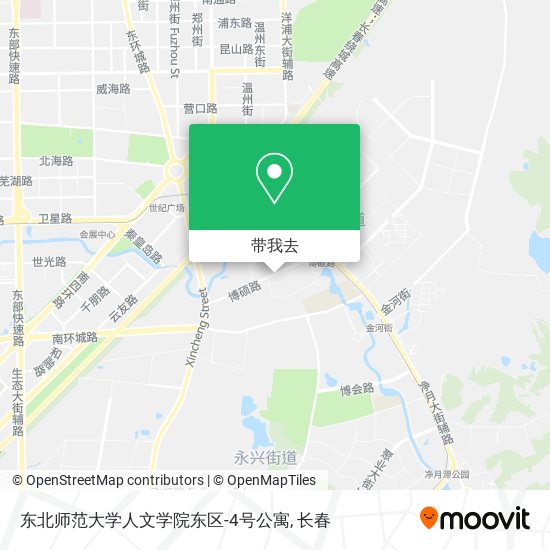 东北师范大学人文学院东区-4号公寓地图