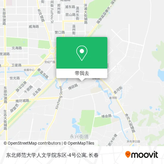 东北师范大学人文学院东区-4号公寓地图