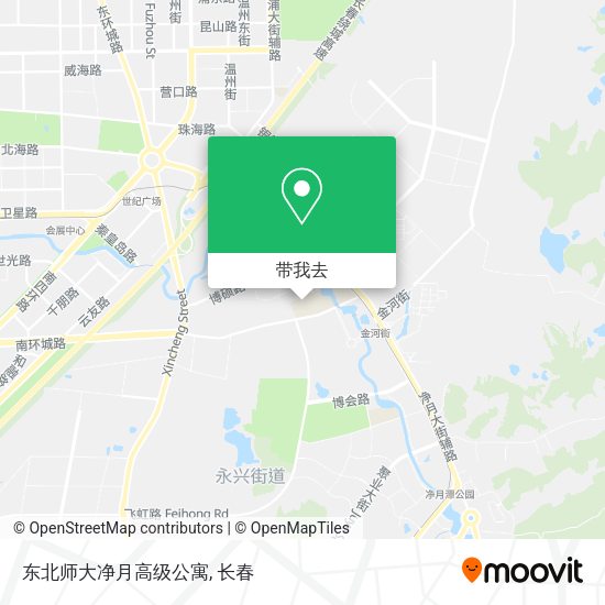 东北师大净月高级公寓地图