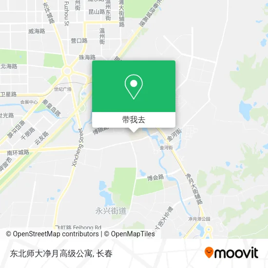 东北师大净月高级公寓地图