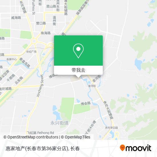 惠家地产(长春市第36家分店)地图