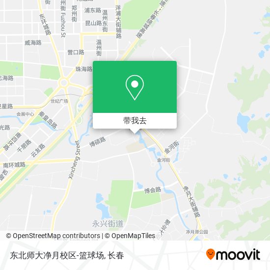 东北师大净月校区-篮球场地图