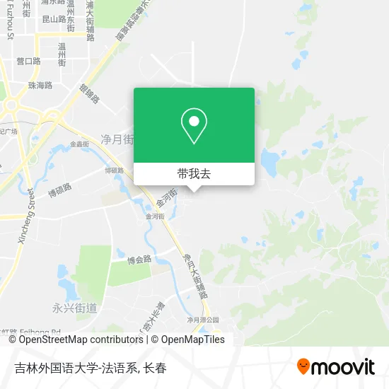 吉林外国语大学-法语系地图