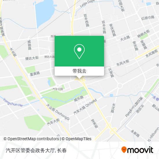 汽开区管委会政务大厅地图