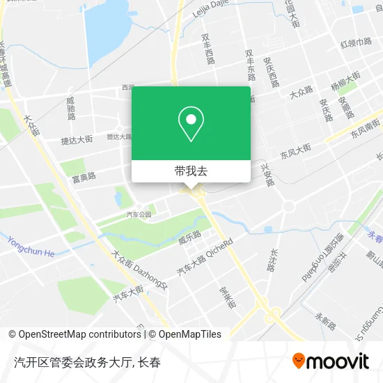 汽开区管委会政务大厅地图