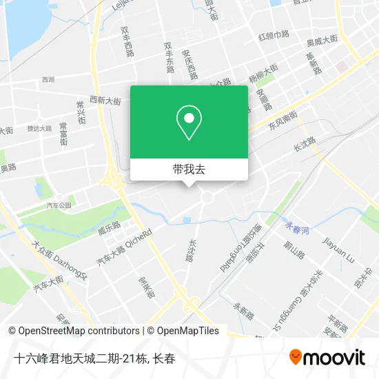 十六峰君地天城二期-21栋地图