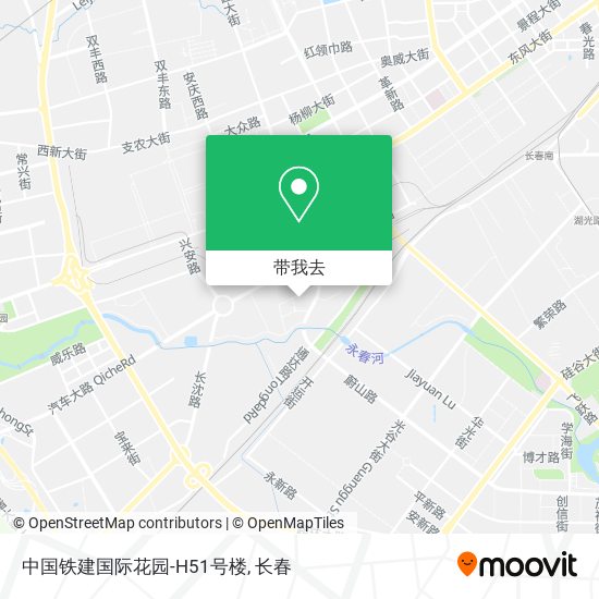 中国铁建国际花园-H51号楼地图