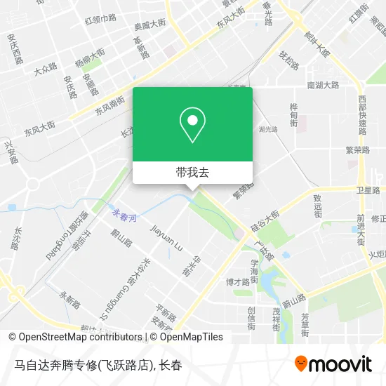 马自达奔腾专修(飞跃路店)地图