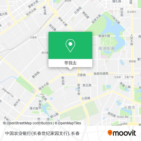 中国农业银行(长春世纪家园支行)地图
