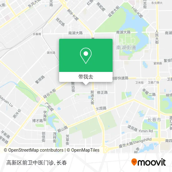 高新区前卫中医门诊地图