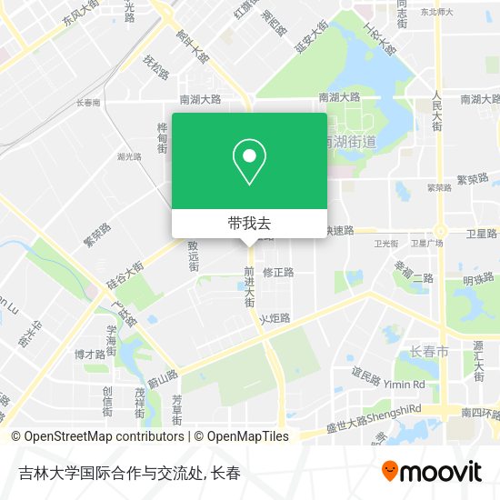吉林大学国际合作与交流处地图