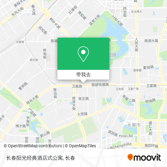 长春阳光经典酒店式公寓地图