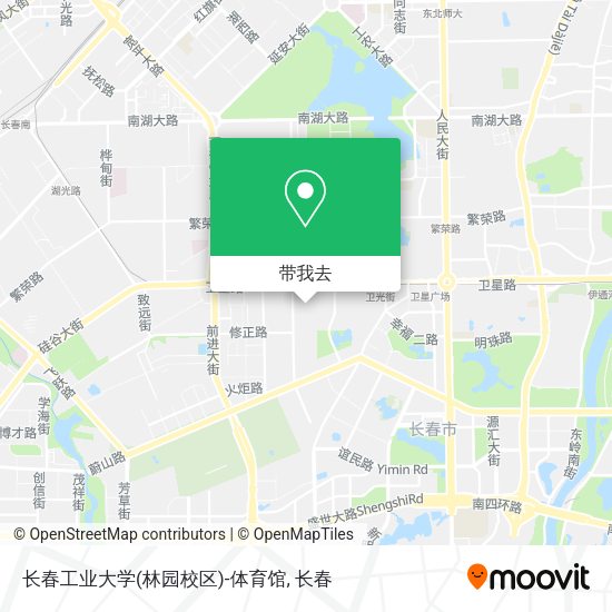 长春工业大学(林园校区)-体育馆地图