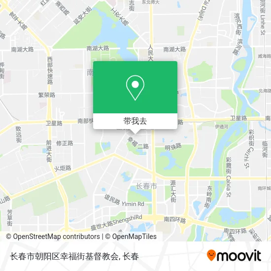 长春市朝阳区幸福街基督教会地图