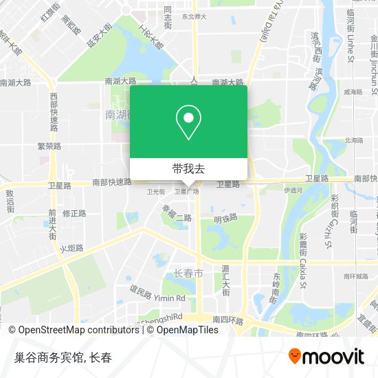 巢谷商务宾馆地图