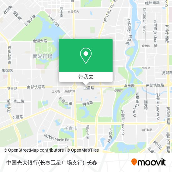 中国光大银行(长春卫星广场支行)地图