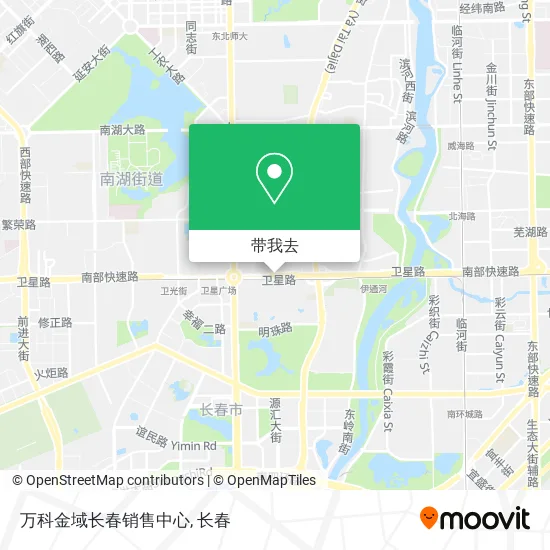 万科金域长春销售中心地图