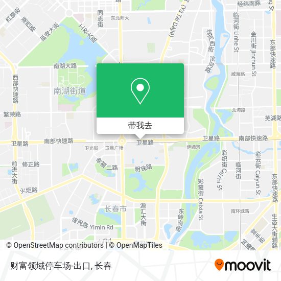 财富领域停车场-出口地图
