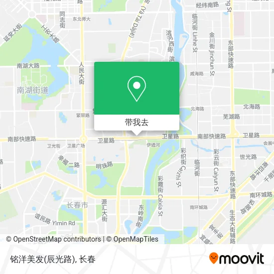 铭洋美发(辰光路)地图