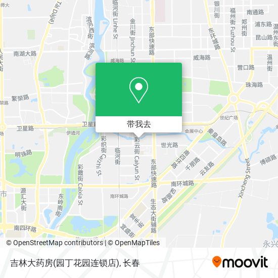 吉林大药房(园丁花园连锁店)地图