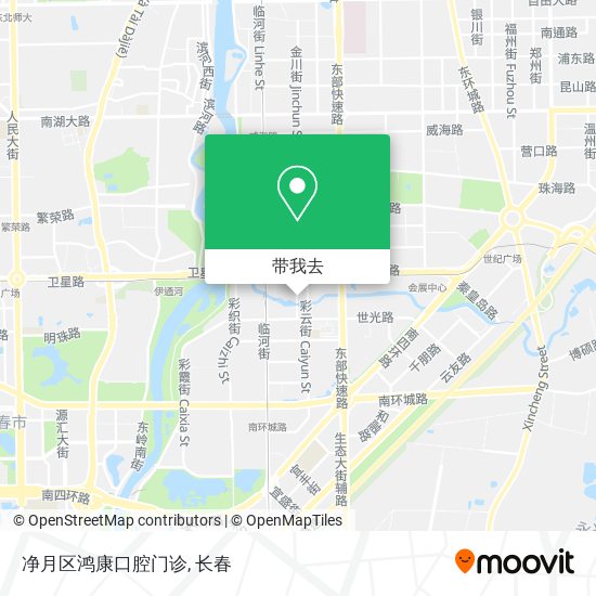 净月区鸿康口腔门诊地图