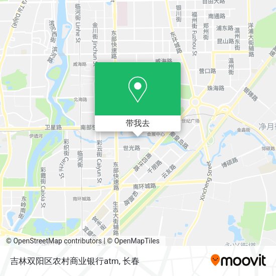 吉林双阳区农村商业银行atm地图
