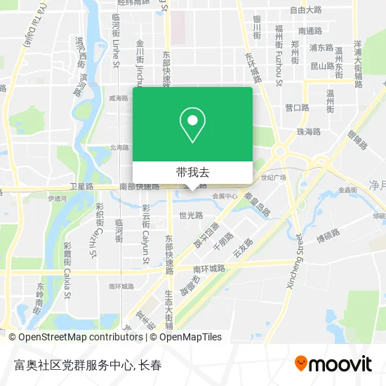 富奥社区党群服务中心地图