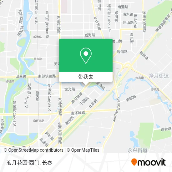 茗月花园-西门地图