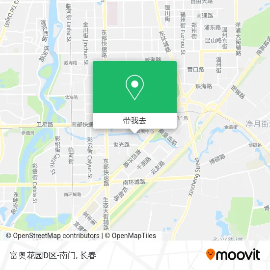 富奥花园D区-南门地图