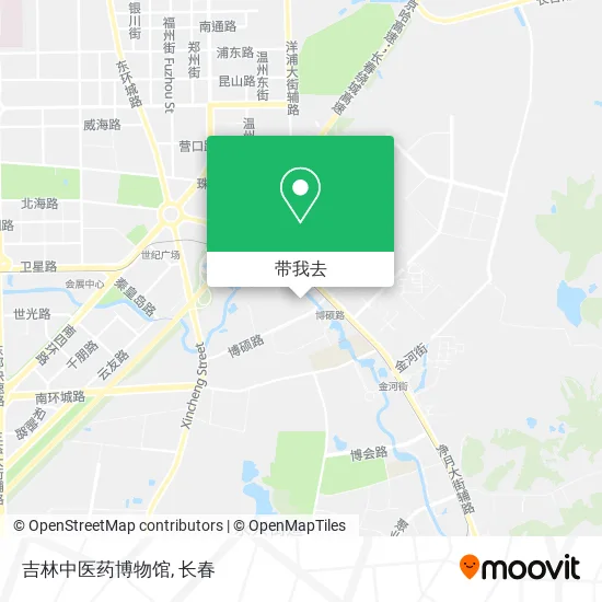 吉林中医药博物馆地图