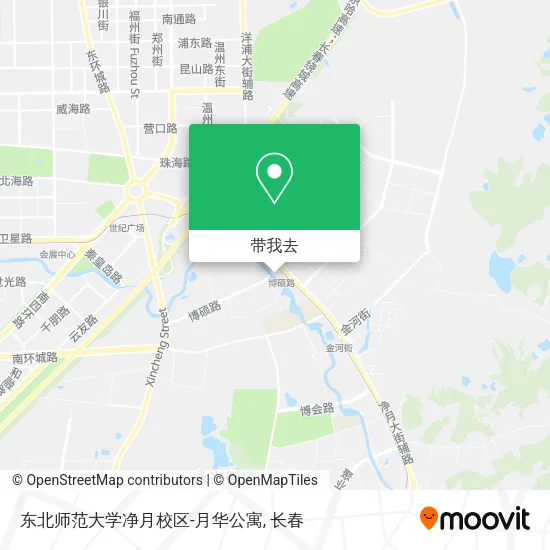 东北师范大学净月校区-月华公寓地图