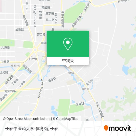 长春中医药大学-体育馆地图