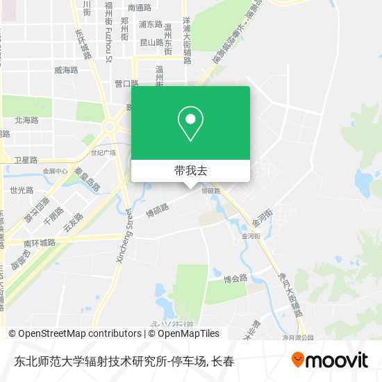 东北师范大学辐射技术研究所-停车场地图