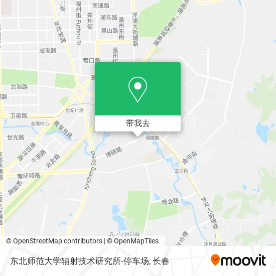 东北师范大学辐射技术研究所-停车场地图