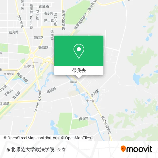 东北师范大学政法学院地图