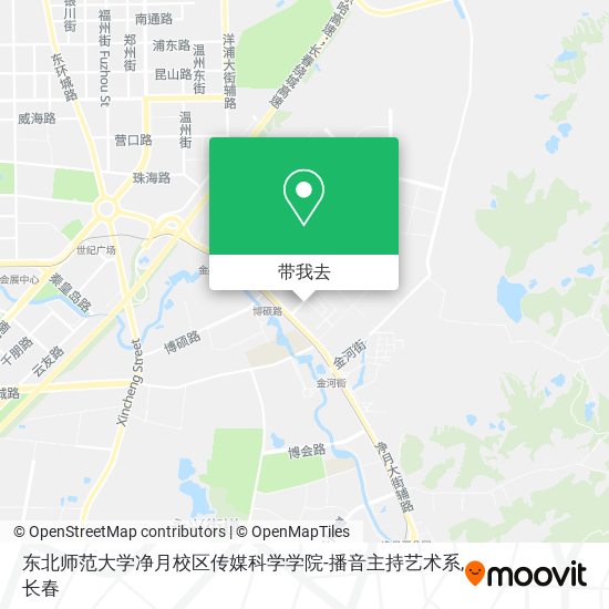 东北师范大学净月校区传媒科学学院-播音主持艺术系地图