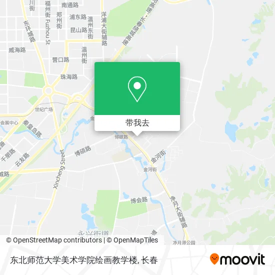 东北师范大学美术学院绘画教学楼地图
